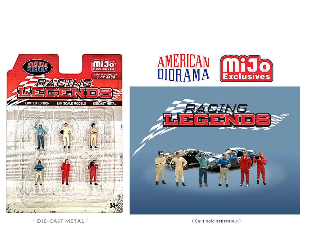 American Diorama 1/64 Figures Set - Racing Legends - Mijo Exclusives 1