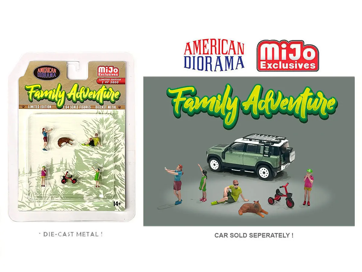 American Diorama 1/64 Figures Set - Family Adventure - Mijo Exclusives 1