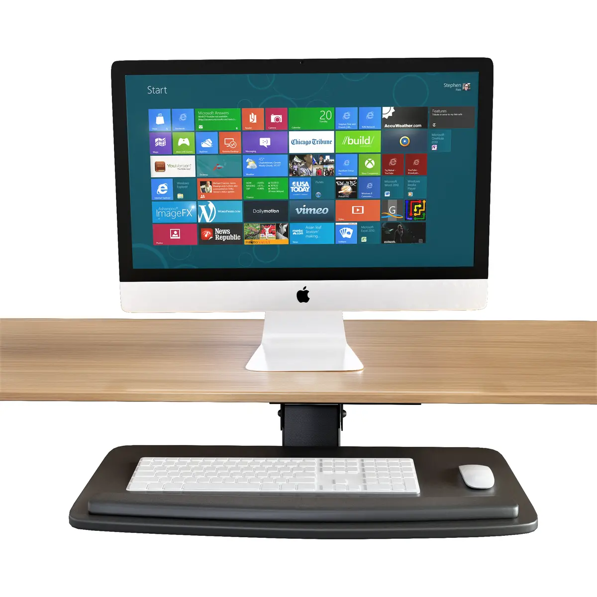 Adjustable Keyboard Tray (Akt01) With Height And Swivel Adjustments 1