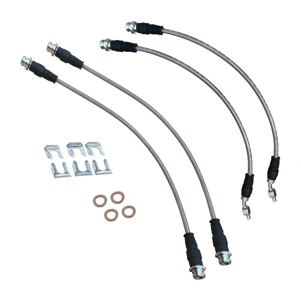 Ati Extended Braided Brake Line Kit - Nissan Navara D40 D23 Np300 1
