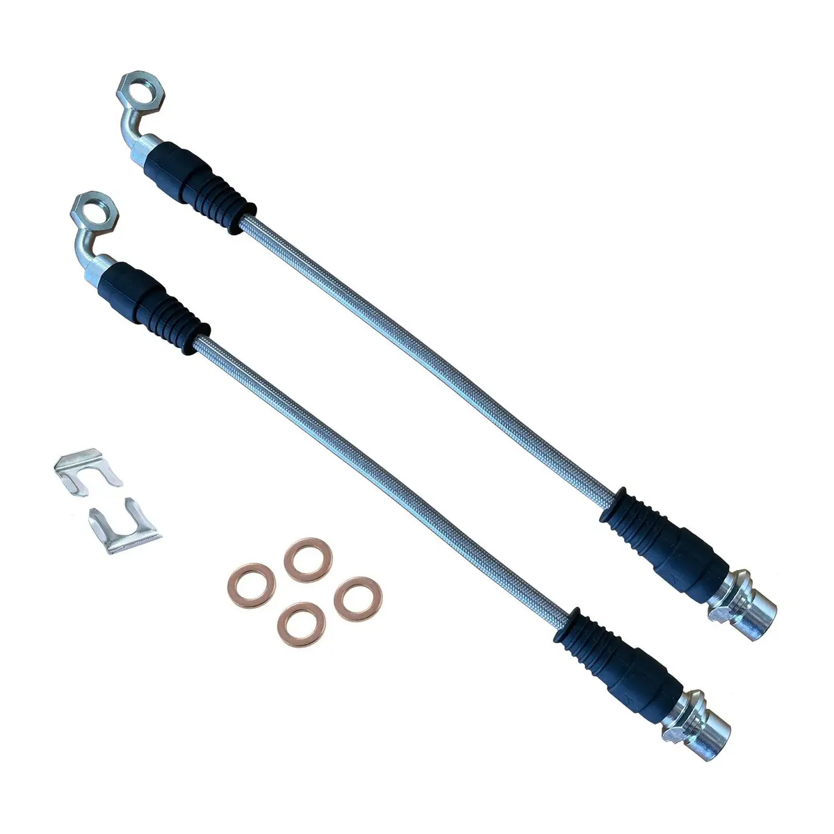 Ati Braided Brake Lines - Rear Caliper - Toyota Landcruiser 76 78 79 Series Abs 1