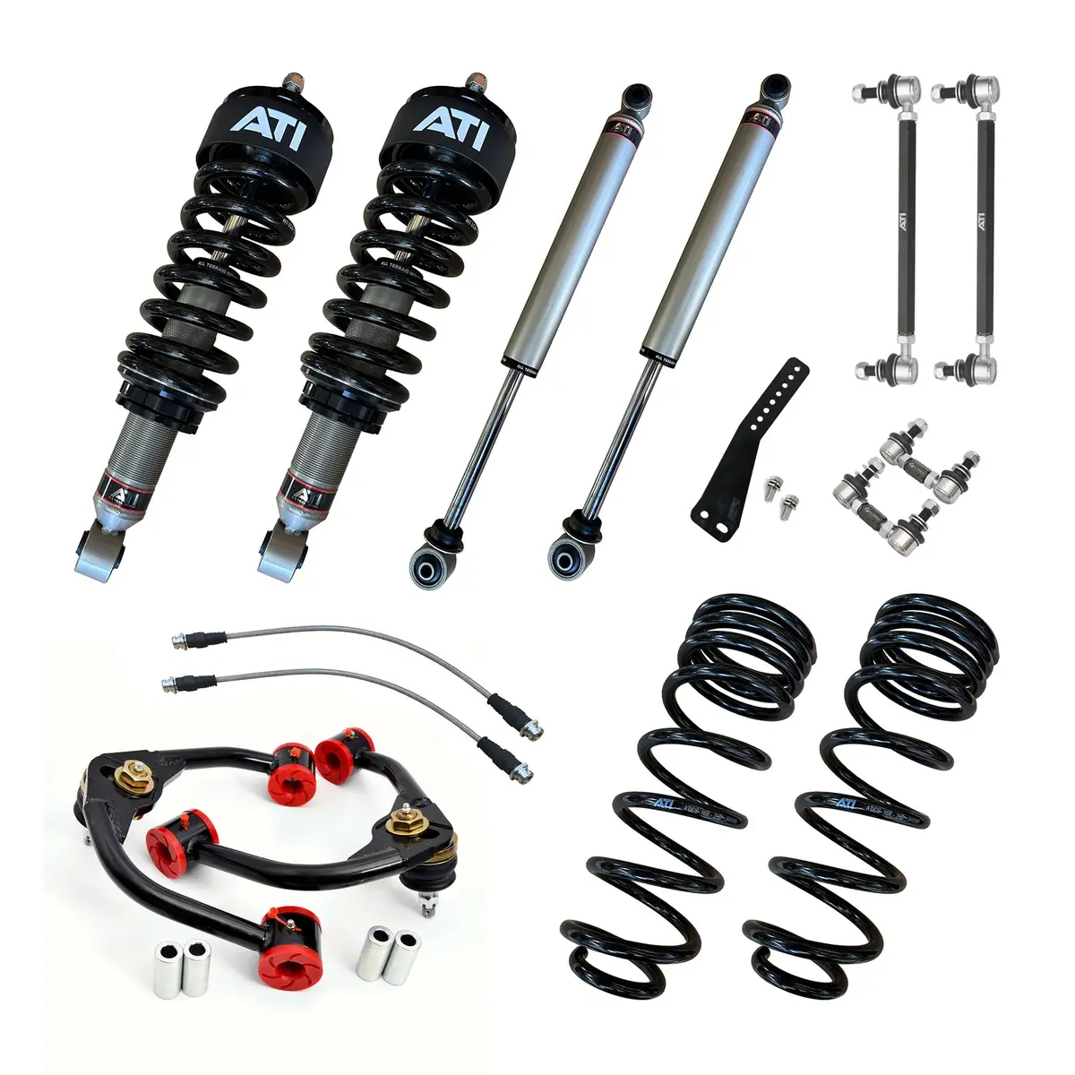 Ati 2.0 Trail Series 4" Front/3" Rear Lift Kit - Long Travel - Nissan Navara D23 Np300 (Coil Rear) 1