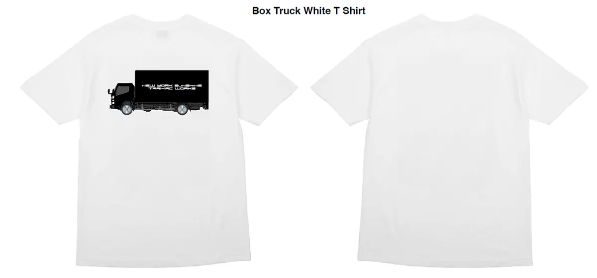 Box Truck White T Shirt - Tarmac Works X New York Sunshine 1
