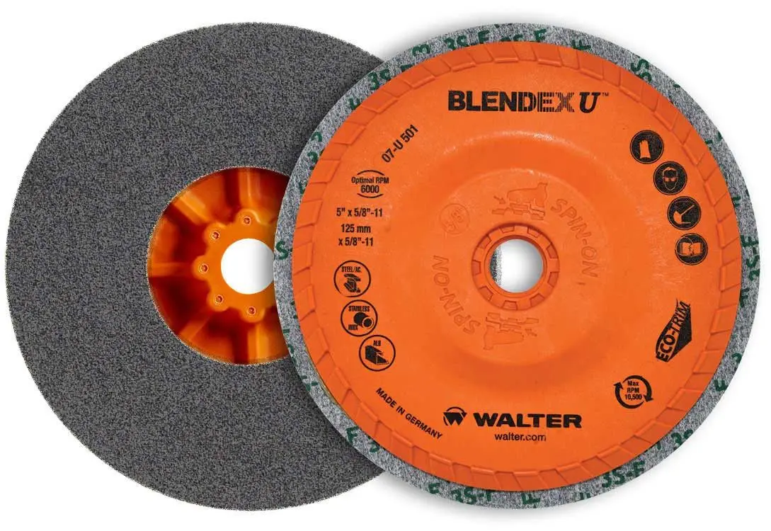 Walter 07U451 4.5" X 5/8-11" Blendex U Cup Disc 1