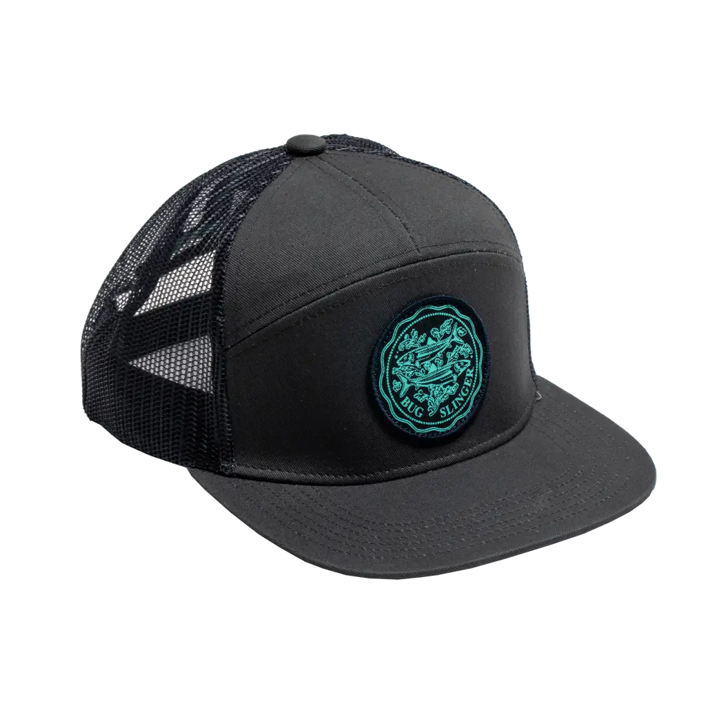 Bug Slinger® Bonefish Trucker Flat Brim Hat 1