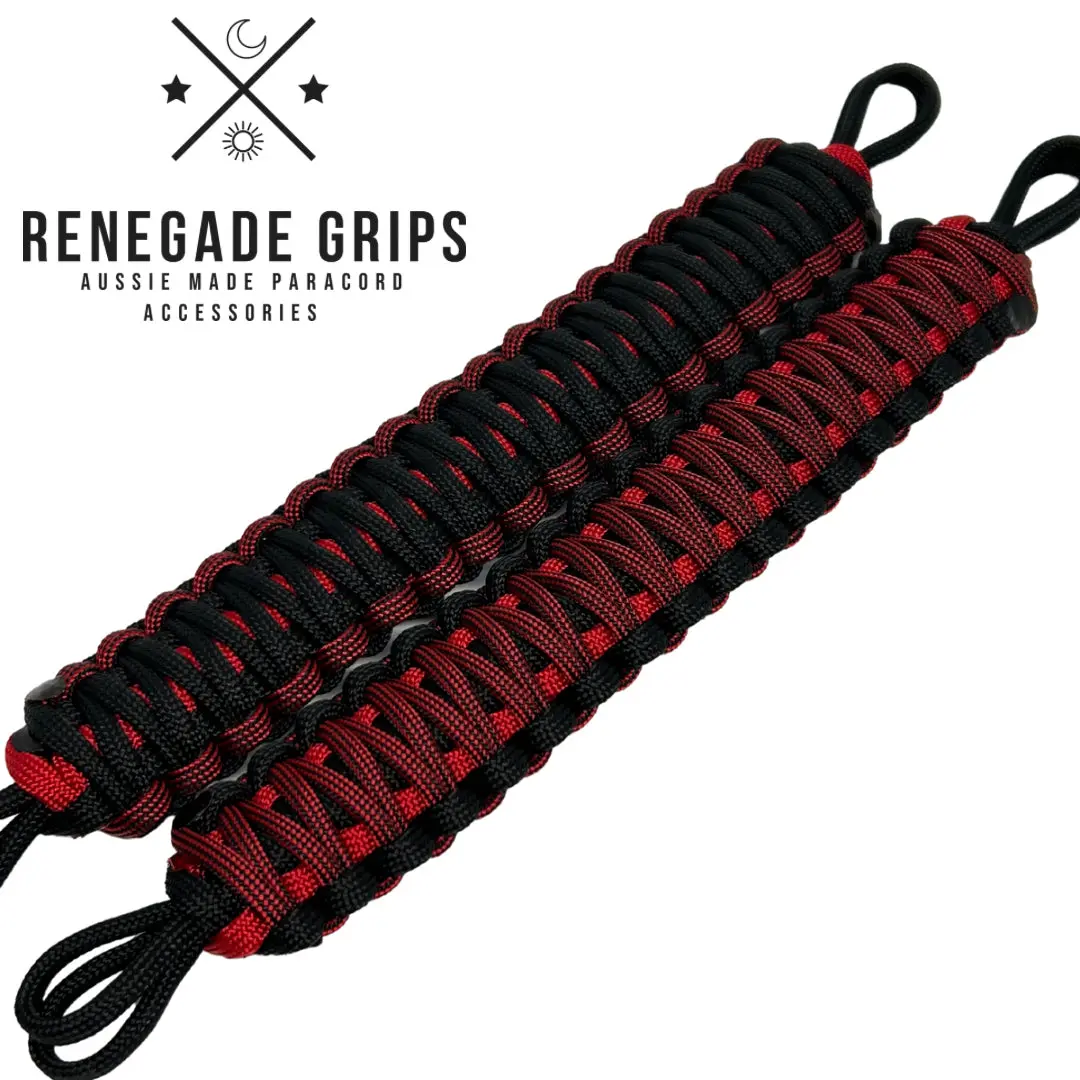 "Firefighter" Paracord Vehicle Grips 1