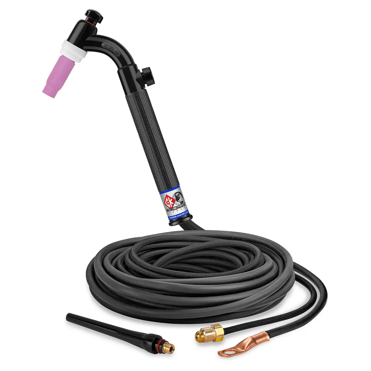 Ck1512vnsf Fx Tig Torch 150A Gas-Cooled Flex Head With Valve 12.5Ft Superflex Cable 1