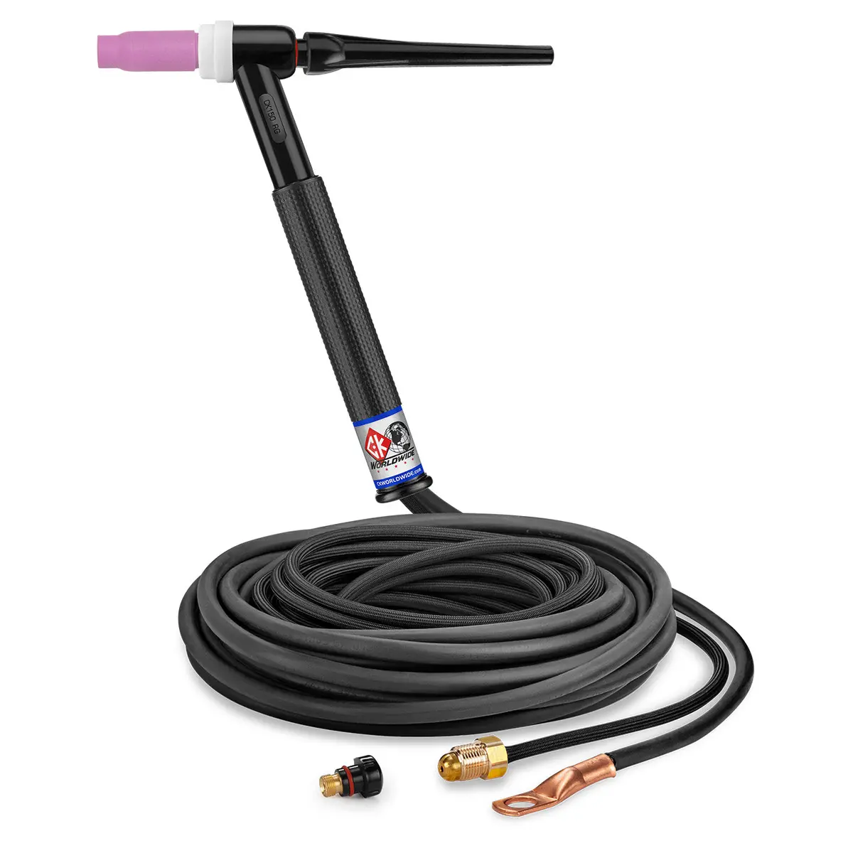 Ck1525nsf Rg Tig Torch, 150 Amp, Gas-Cooled, Rigid Head, 25' Superflex Cable 1