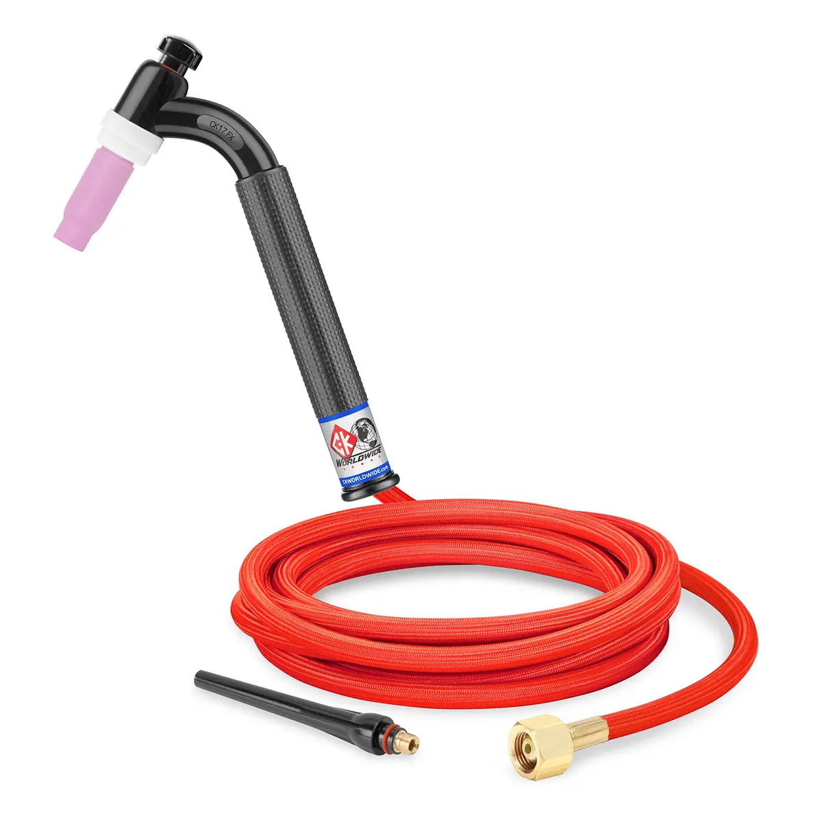Ck Worldwide Ck17-12-Rsf Fx 150 Amp Flex Head Tig Torch, Gas-Cooled, 12.5' Superflex Cables 1