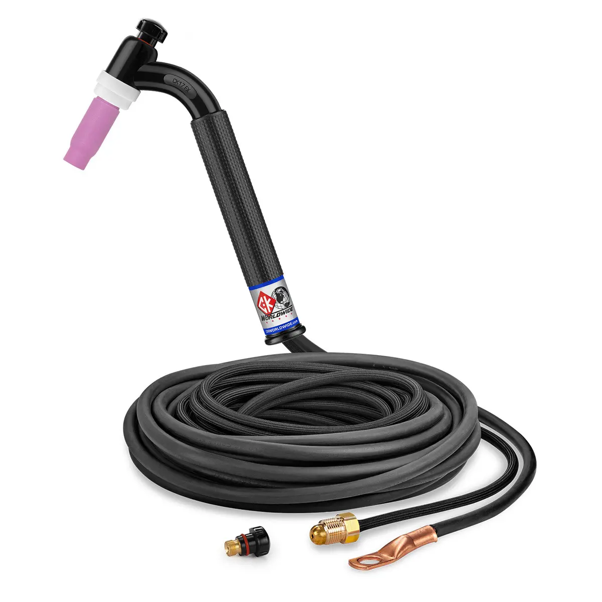 Ck Worldwide Ck17-25-2Sf Fx 150 Amp Flex Head Tig Torch, Gas-Cooled, 25 1