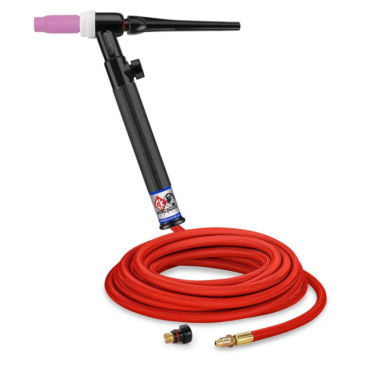 Ck Worldwide Ck17-25-Rsf Rg - 150 Amp Rigid Head Tig Torch, Gas-Cooled, 25' Superflex Cable 1