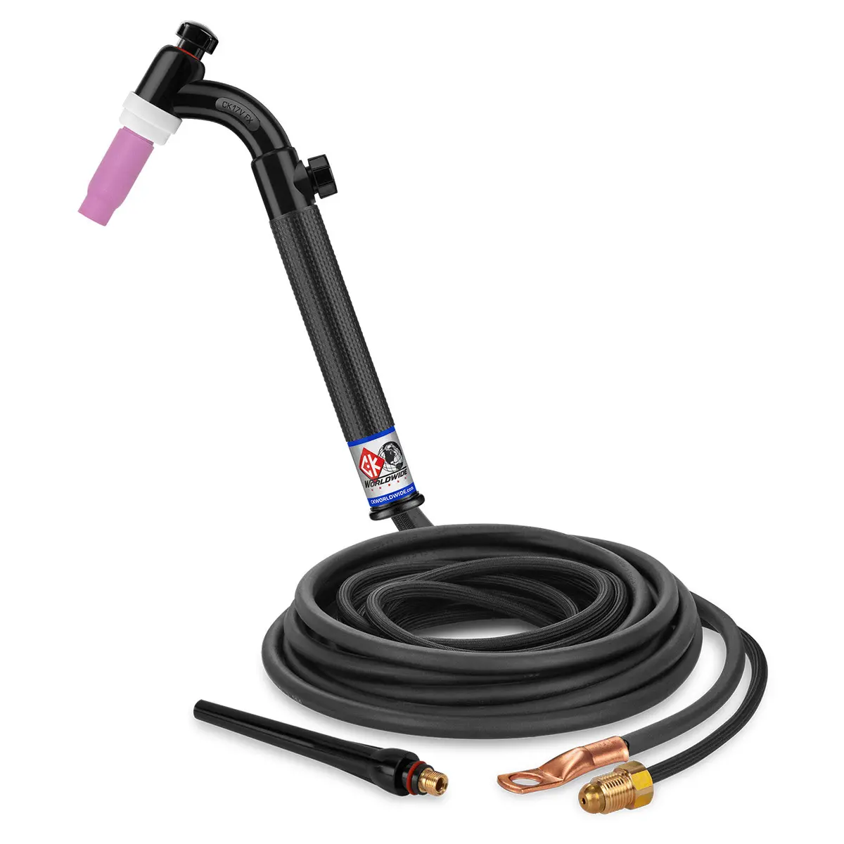 Ck Worldwide Ck17v-12-2Sf Fx 150 Amp Flex Head Tig Torch With Valve, 12.5' Cable 1