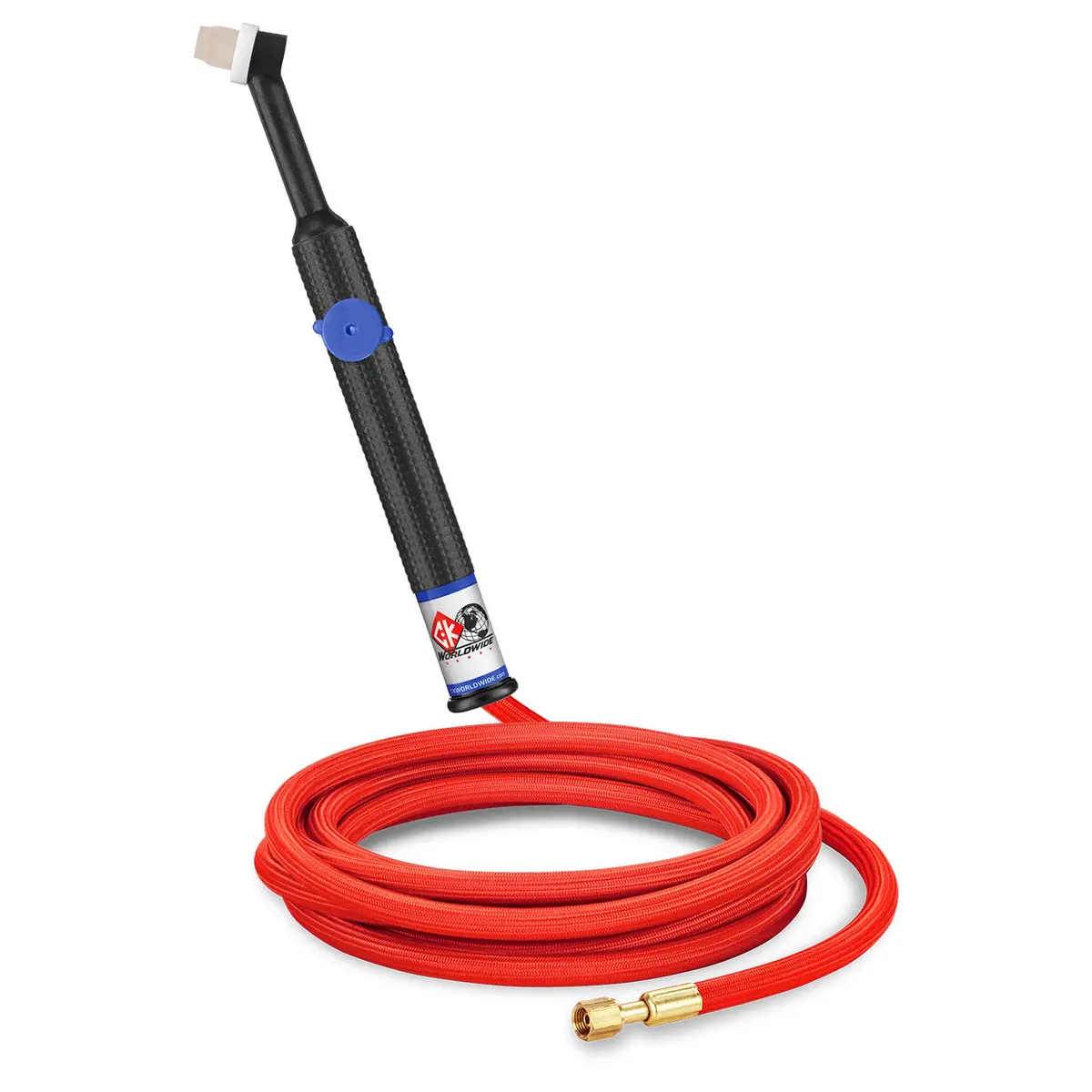 Ck Worldwide Ck24v-12-Rsf Rg 80 Amp Rigid Tig Torch With Valve, Gas-Cooled, 12.5' Superflex Cable 1