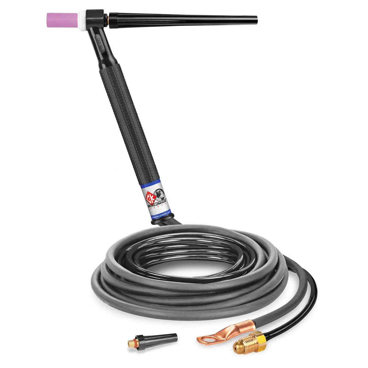 Ck Worldwide Ck9-12-2 Rg - 125 Amp Rigid Head Tig Torch, Gas-Cooled, 12.5' Standard Cables 1