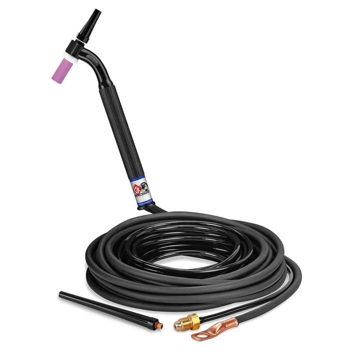Ck9-25-2 Fx - 125 Amp Flex Head Tig Torch, Gas-Cooled, 25' Cable 1