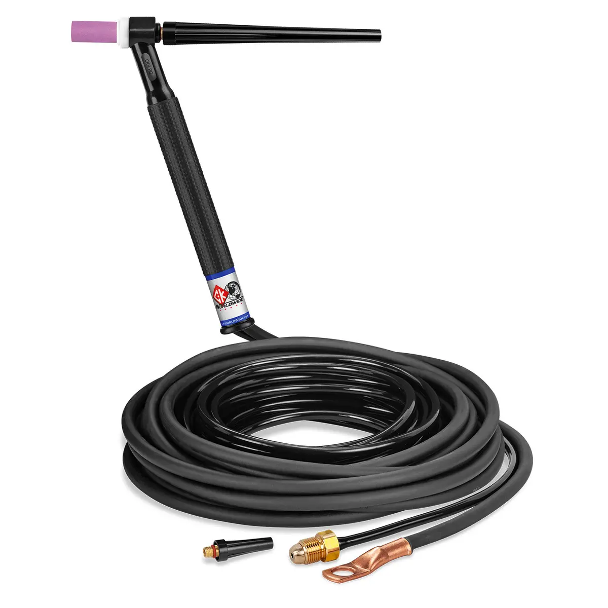 Ck9-25-2 Rg - 125 Amp Rigid Head Tig Torch, Gas-Cooled, 25' Standard Cables 1