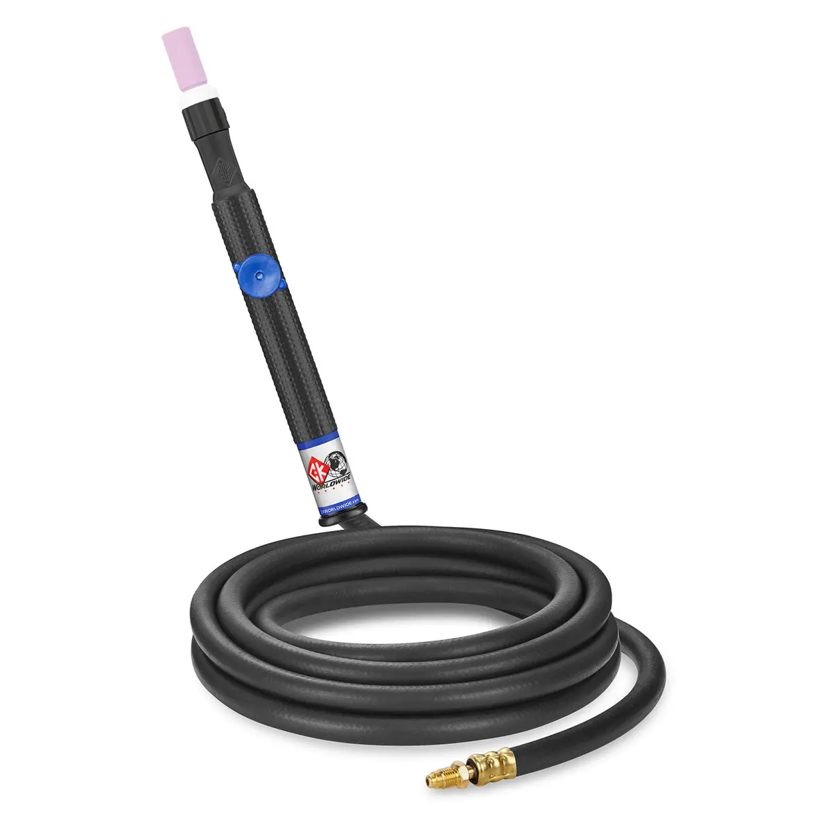 Ck Worldwide Ck9pv-12-R 125 Amp Tig Torch With Valve, Gas-Cooled, 12.5' Cables 1