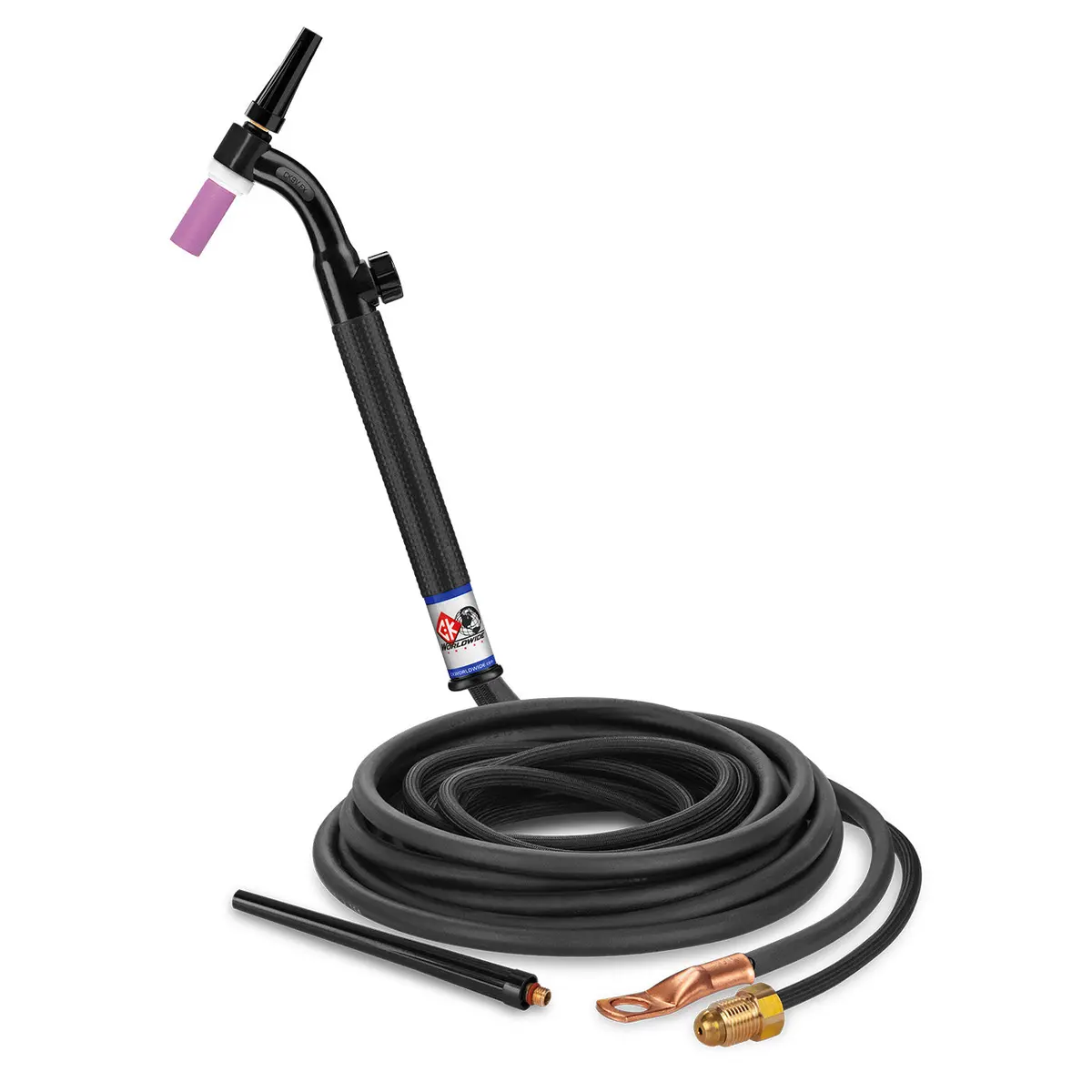 Ck9v-12-2Sf Fx - 125 Amp Flex Head Tig Torch With Valve, Gas-Cooled, 12.5' Superflex Cable 1