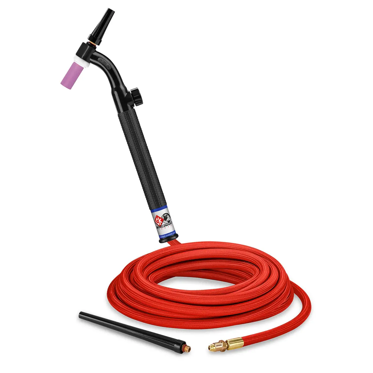Ck Worldwide Ck9v-25-Rsf Fx 125 Amp Flex Head Tig Torch With Valve, Gas-Cooled, 25' Superflex Cable 1