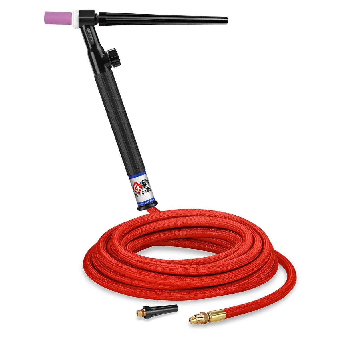 Ck9v-25-Rsf Rg - 125 Amp Gas-Cooled Tig Torch With Valve, Rigid Head, 25' Superflex Cable 1
