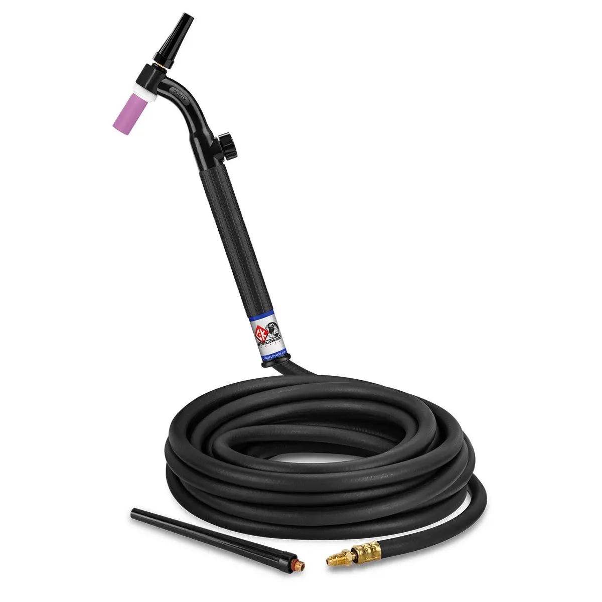 Ck9v-25-R Fx 125 Amp Flex Head Tig Torch With Valve, Gas-Cooled, 25' Cables 1