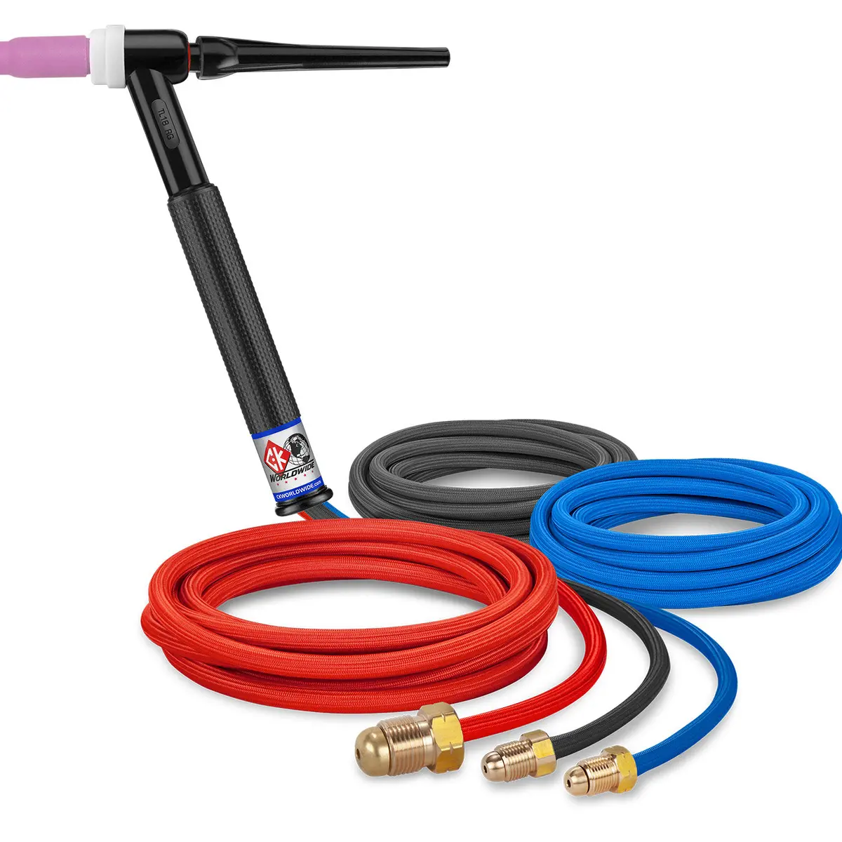 Tl18-12Sf - 350 Amp Rigid Head Tig Torch, Water-Cooled, 12.5' Superflex Cables, Trim Line 1