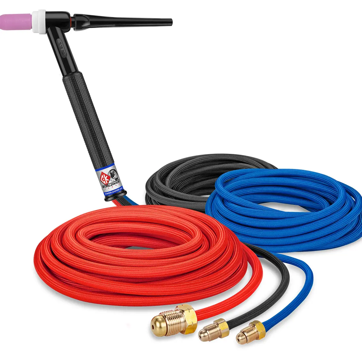 Tl18-25Sf - 350 Amp Rigid Head Tig Torch, Water-Cooled, 25' Superflex Cables, Trim Line 1