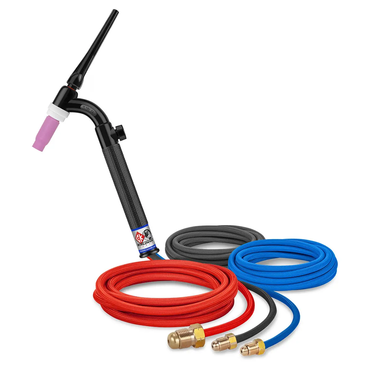 Tl18v-12 Fx - 350 Amp Flex Head Tig Torch With Valve, Water-Cooled, 12.5' Standard Cables, Trim Line 1