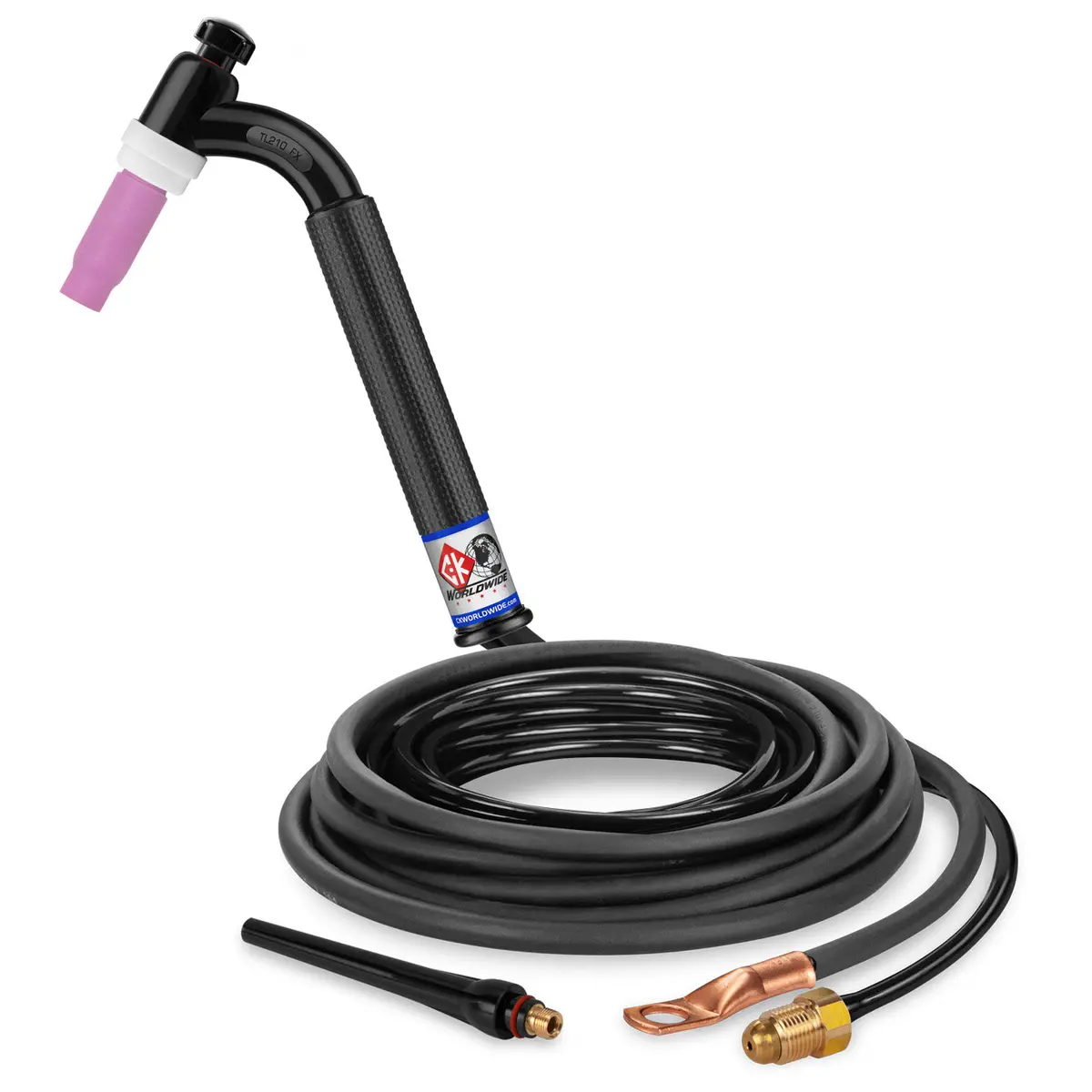 Tl2112n Fx - 200 Amp Flex Head Tig Torch, Gas-Cooled, 12.5' Standard Cables, Trim Line 1