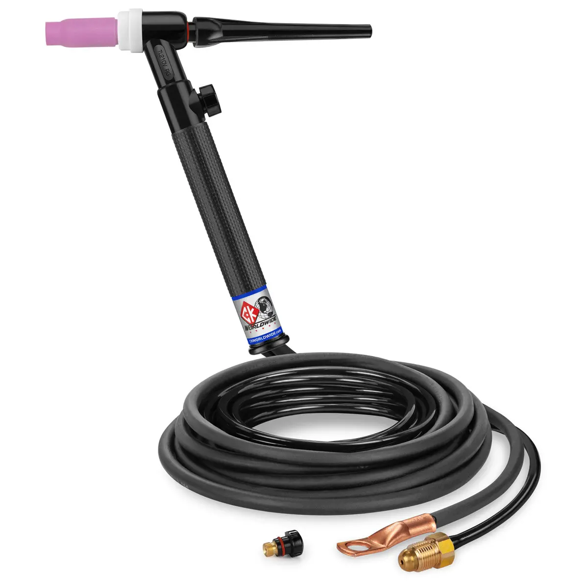 Tl2112vn Rg - 200 Amp Rigid Head Tig Torch With Valve, Gas-Cooled, 12.5' Standard Cables, Trim Line 1