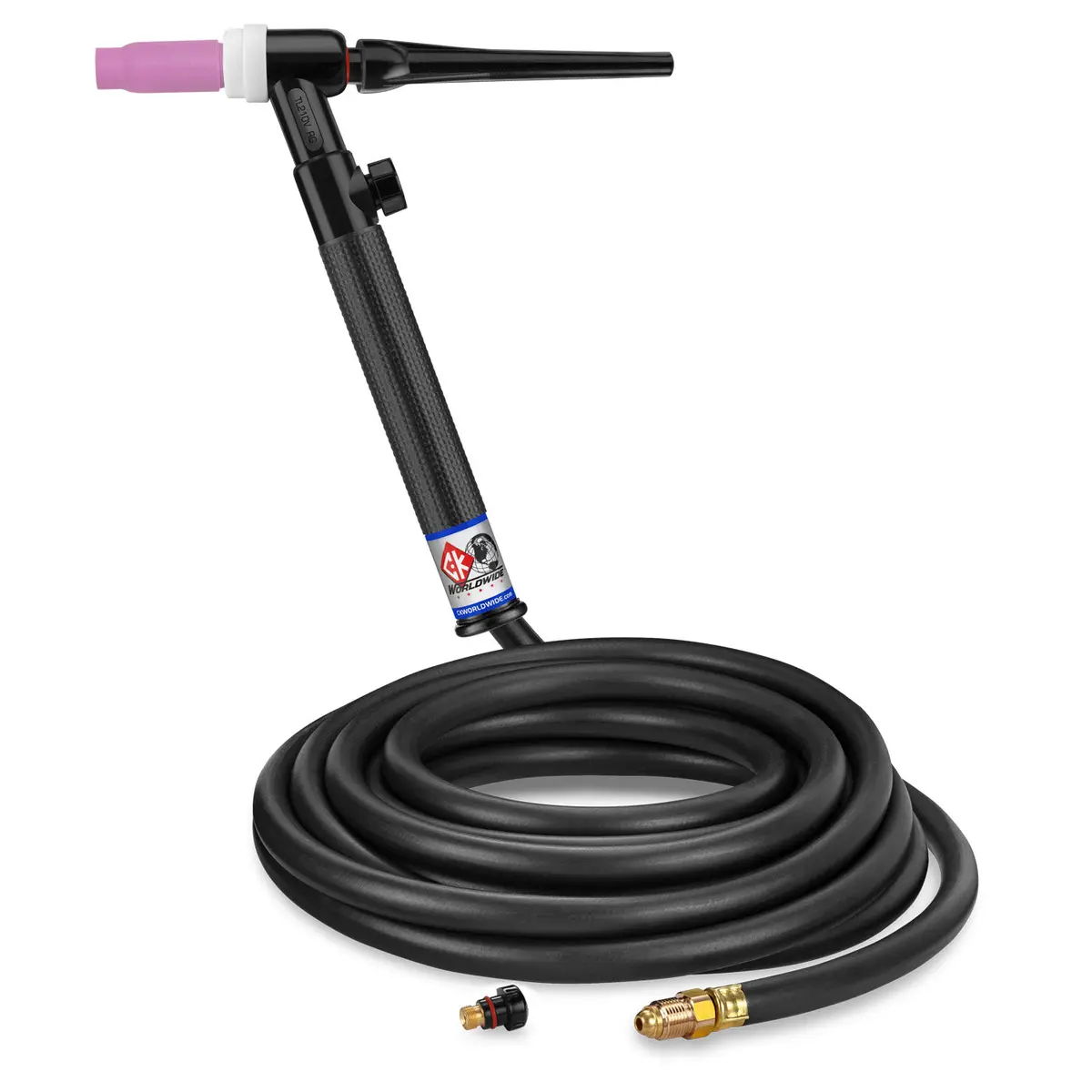 Tl2125vh Rg - 200 Amp Rigid Head Tig Torch With Valve, Gas-Cooled, 12.5' Standard Cables, Trim Line 1