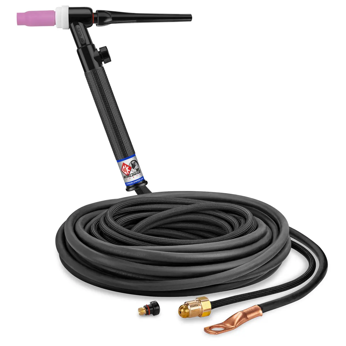 Tl2125vnsf Rg - 200 Amp Rigid Head Tig Torch With Valve, Gas-Cooled, 12.5' Superflex Cables, Trim Line 1