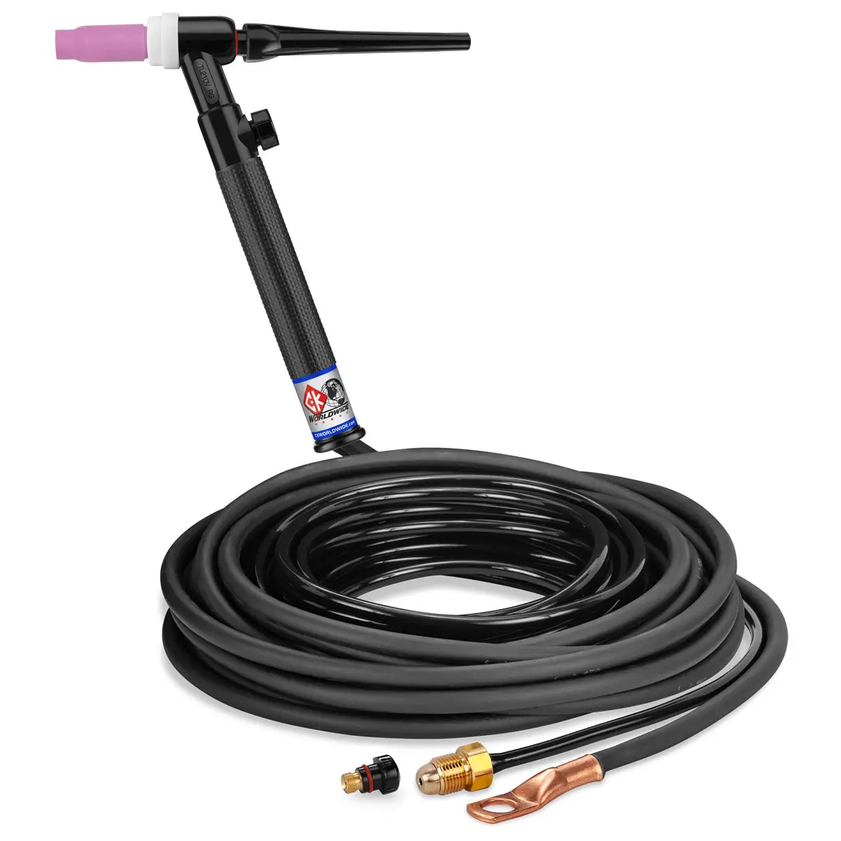 Tl2125vn Rg - 200 Amp Rigid Head Tig Torch With Valve, Gas-Cooled, 12.5' Standard Cables, Trim Line 1