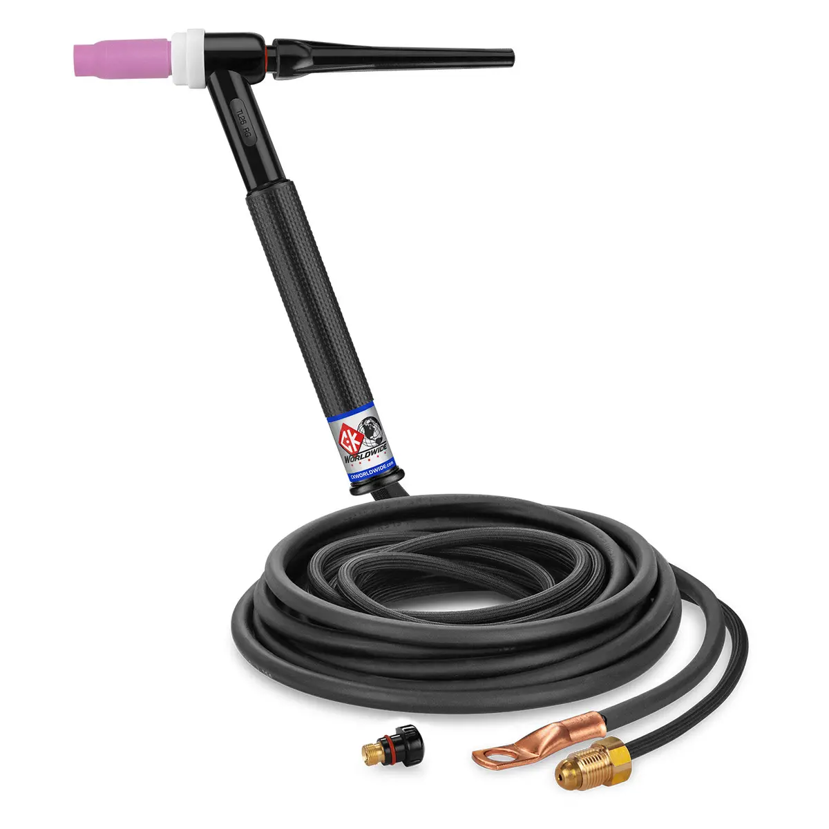 Tl26-12-2Sf Rg - 200 Amp Rigid Head Tig Torch, Gas-Cooled, 12.5' Superflex Cables, Trim Line 1