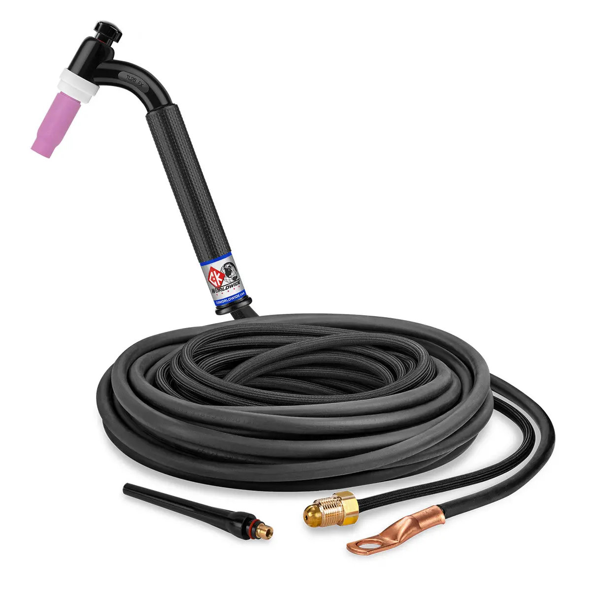 Tl26-25-2Sf Fx - 200 Amp Flex Head Tig Torch, Gas-Cooled, 25' Superflex Cables, Trim Line 1