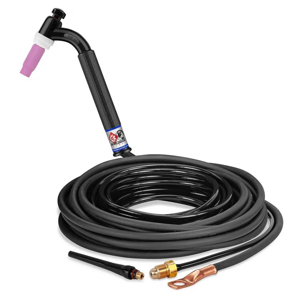 Tl26-25-2 Fx - 200 Amp Flex Head Tig Torch, Gas-Cooled, 25' Standard Cables, Trim Line 1