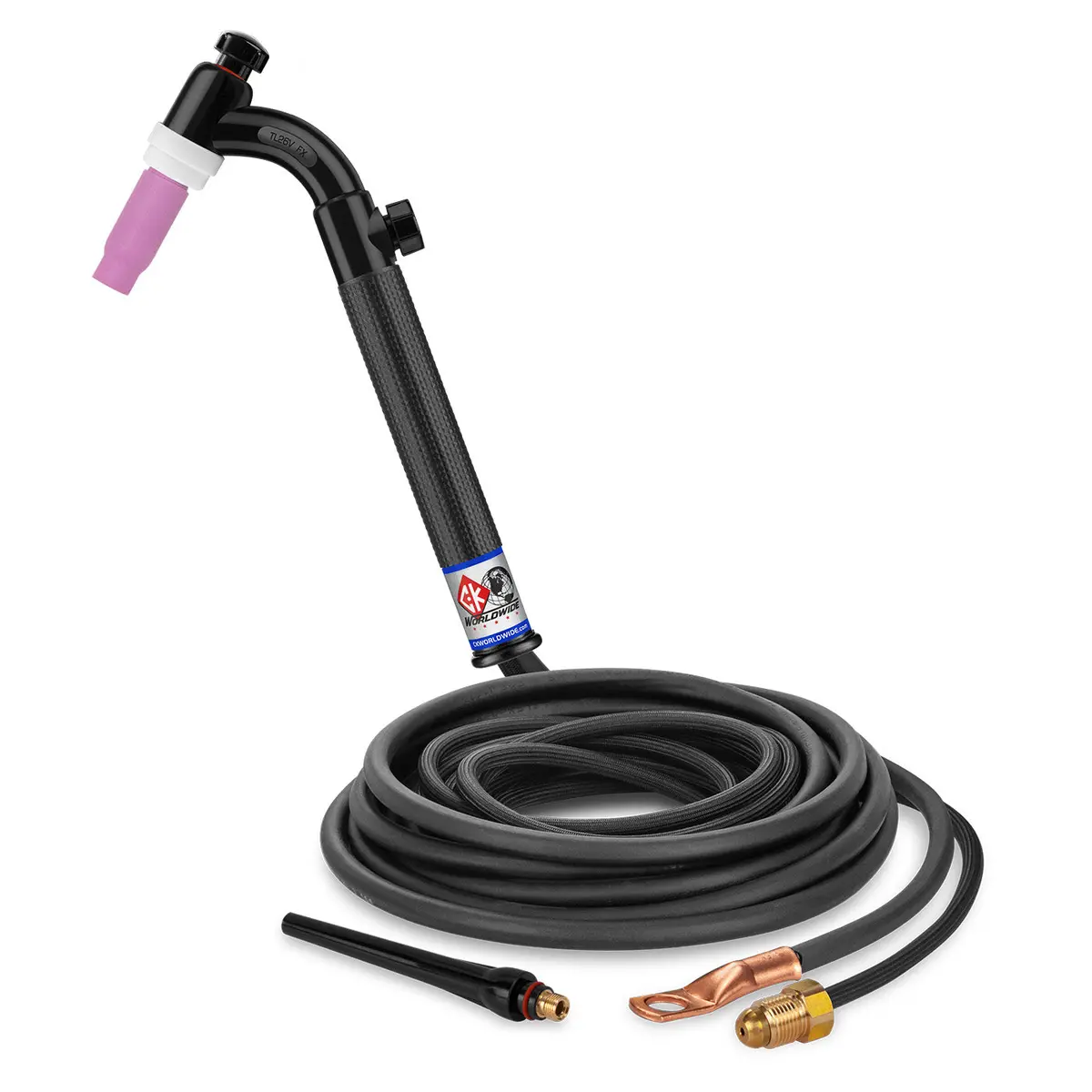 Tl26v-12-2Sf Fx - 200 Amp Flex Head Tig Torch With Valve, Gas-Cooled, 12.5' Superflex Cables, Trim Line 1