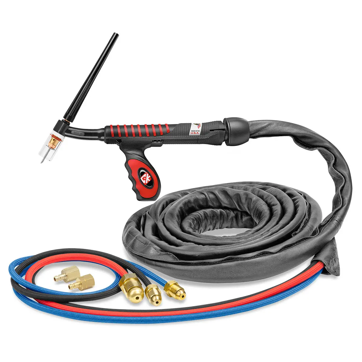 Us2312sf Fx - 300 Amp Flex Head Tig Torch, Water-Cooled, 12.5' Superflex Cables 1