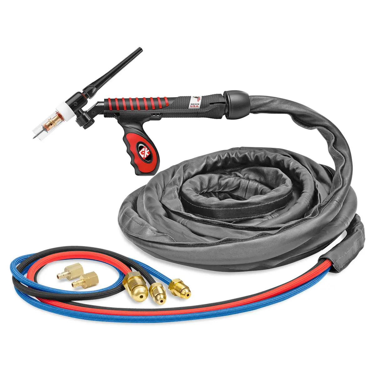 Usfl2512sf - 250 Amp Flex-Loc Tig Torch, Water-Cooled, 12.5' Superflex Cables 1