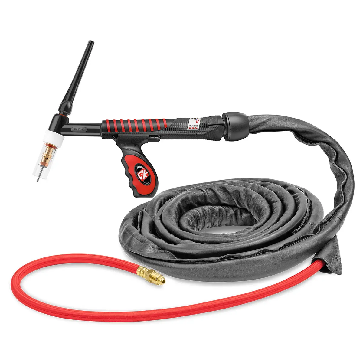 Ustl2112sf - 200 Amp Rigid Head Tig Torch, Gas-Cooled, 12.5' Superflex Cables, Trim Line 1