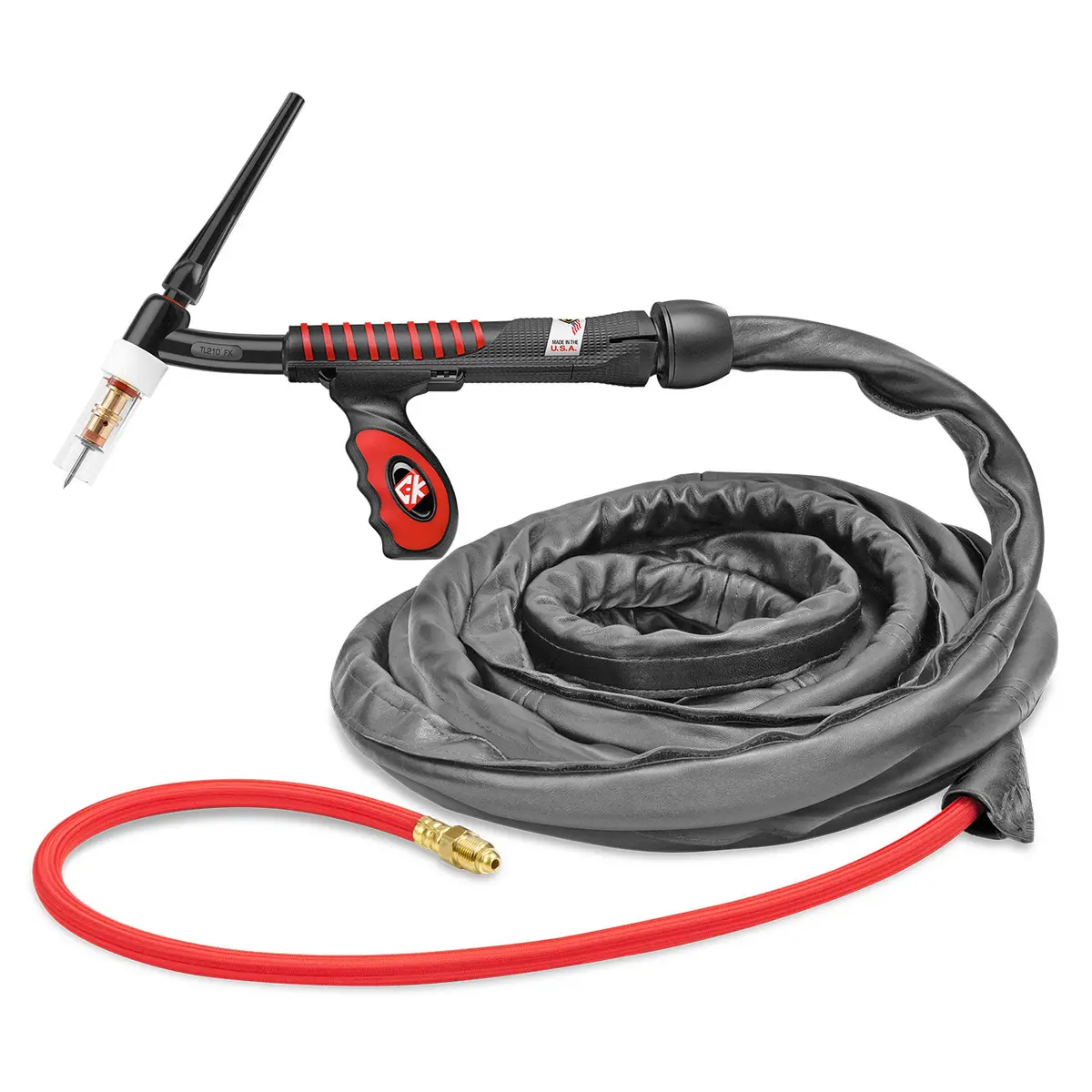 Ustl2125sf Fx - 200 Amp Flex Head Tig Torch, Gas-Cooled, 12.5' Superflex Cables, Trim Line 1