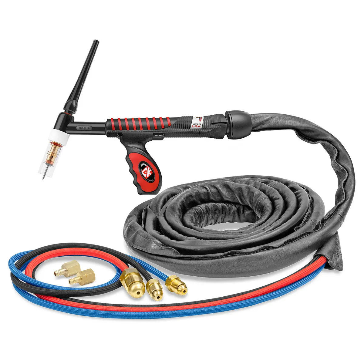 Ustl312sf - 350 Amp Rigid Head Tig Torch, Water-Cooled, 12.5' Superflex Cables, Trim Line 1