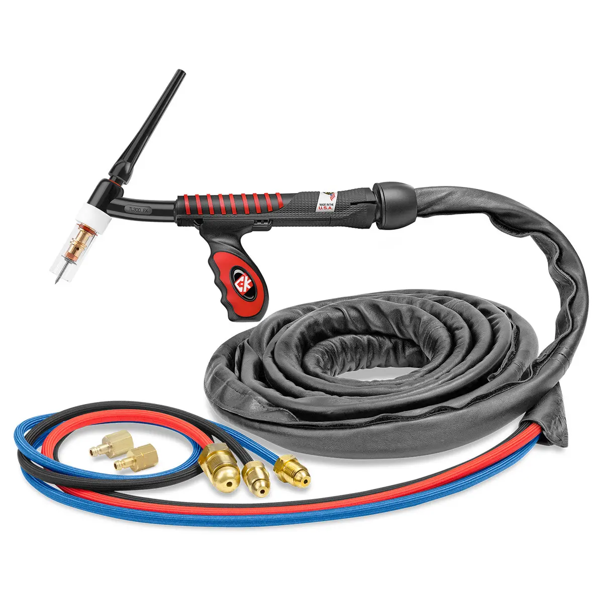 Ustl312sf Fx - 350 Amp Flex Head Tig Torch, Water-Cooled, 12.5' Superflex Cables, Trim Line 1