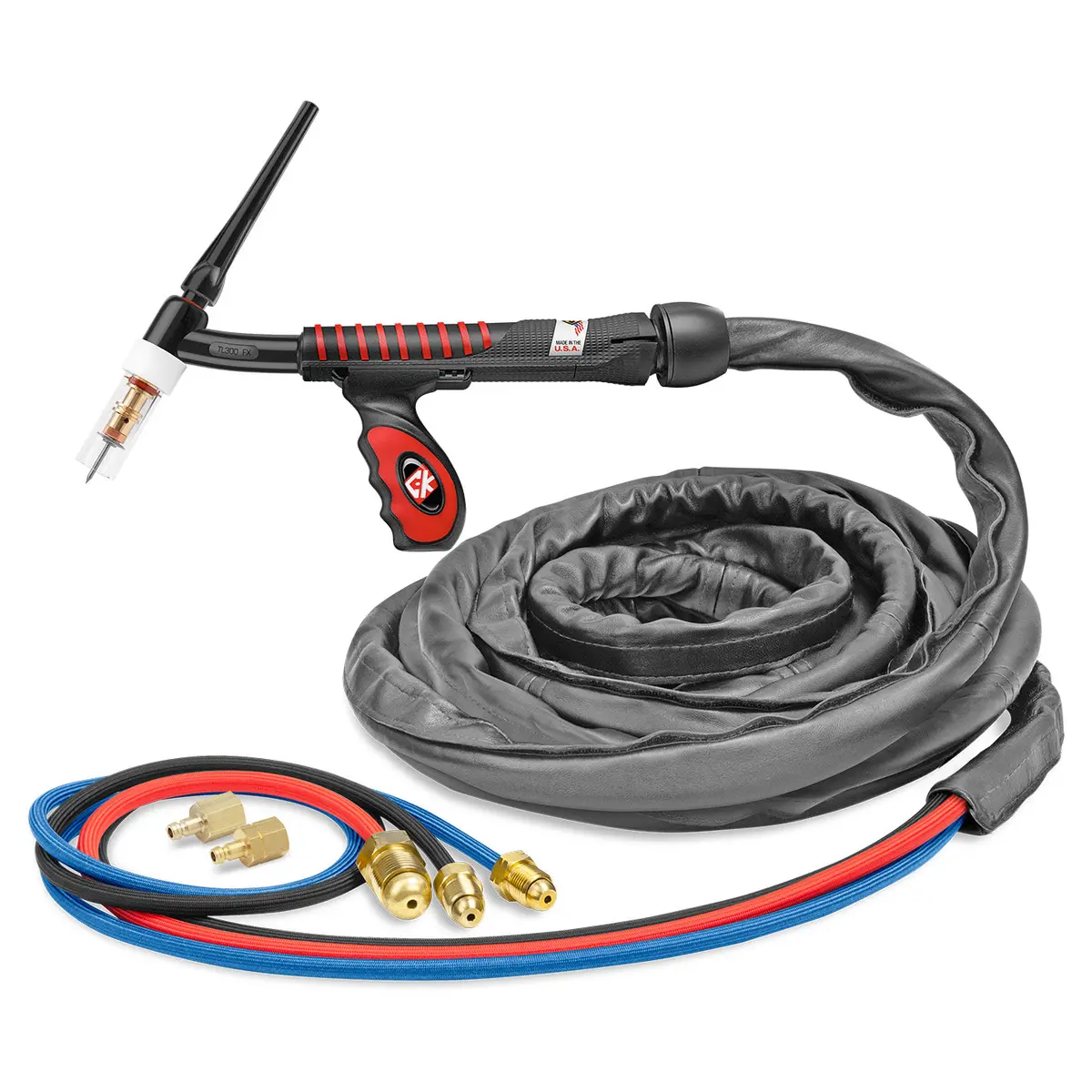 Ustl325sf Fx - 350 Amp Flex Head Tig Torch, Water-Cooled, 25' Superflex Cables, Trim Line 1
