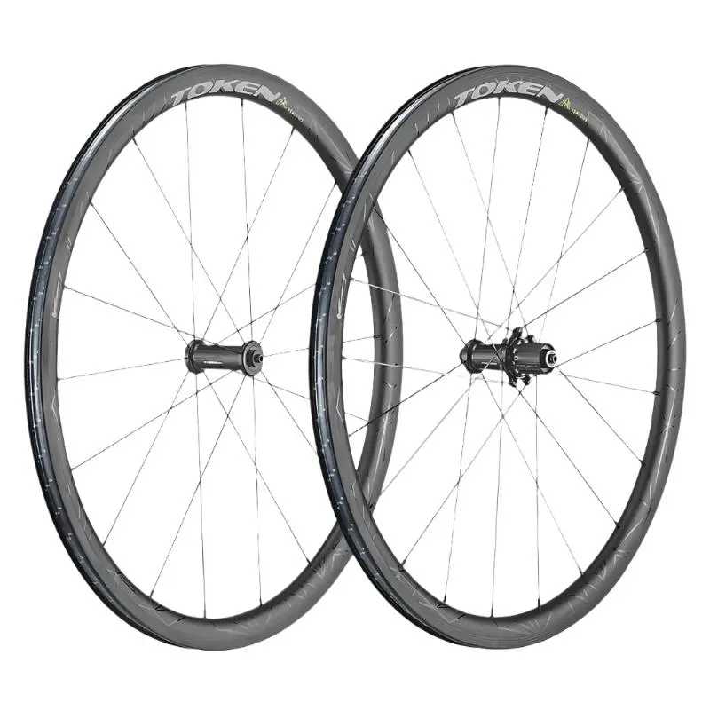 Token Ventous Carbon Rim Brake Road Wheelset 1