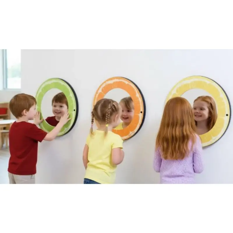 Citrus Fun Mirrors Waiting Area Wall Set 1