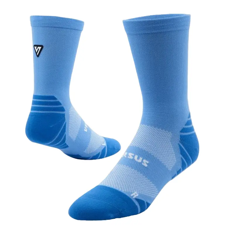 Versus Classic Blue Crew Tab Socks 1