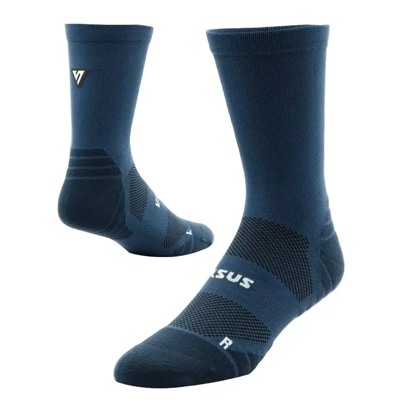 Versus Classic Navy Crew Tab Socks 1
