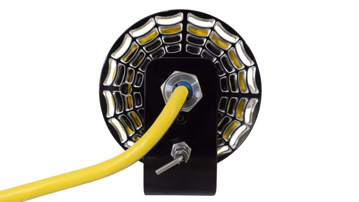 Badassreels Mini Black Widow Extension Cord Reel. 1