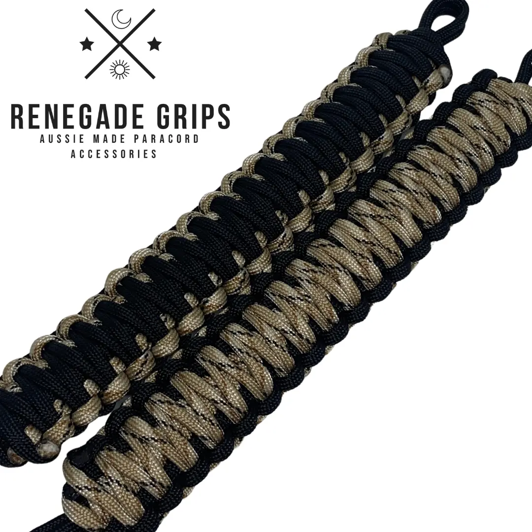 "Desert Warfare" Paracord Vehicle Grips 1